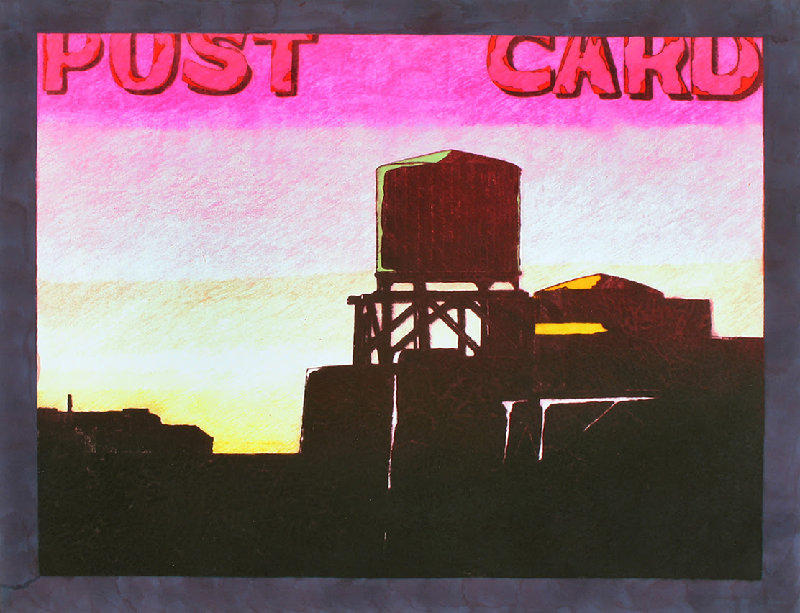 Jan Sawka, Post-Card #32, (from the series “Post-Cards”), 1987–89, collection Samuel Dorsky Museum of Art, gift of the Dorsky Gallery Curatorial Programs